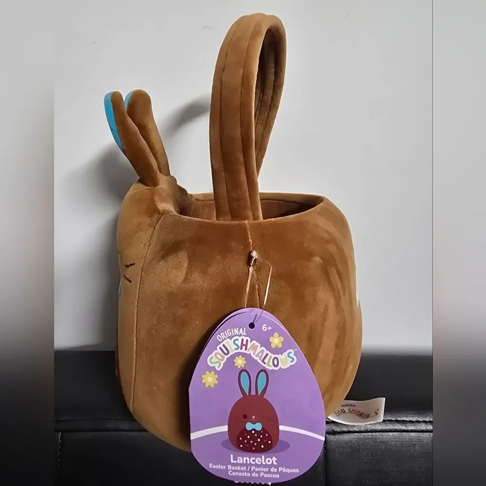 NWT Squishmallow new release 2025 brown Bunny Lancelot Peter Bunny Easter Basket